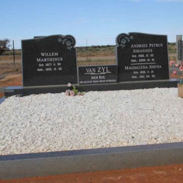 ZYL Willem Marthinus, van 1927-1992 &amp; Magdalena Josina 1935-2011 :: VAN ZYL Andries Petrus Johannes 1956-2006