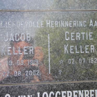 KELLER Jacob 1919-2002 &amp; Gertie 1924-