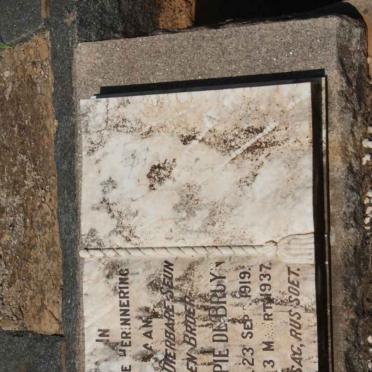 BRUYN Flippie, de 1919-1937