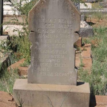 BENGE Martha J. nee WISE 1863-1940