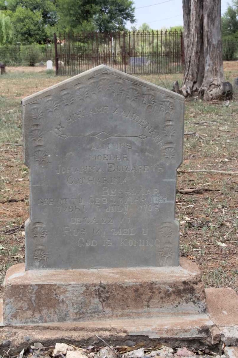 BEESLAAR Johanna Elizabeth Catharina nee OTTO 183?-1903