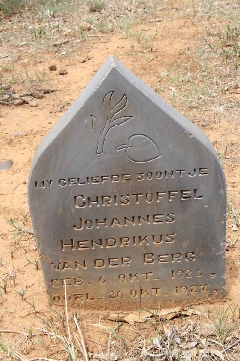 BERG Christoffel Johannes Hendrikus, van der 1926-1927