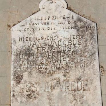 ERASMUS Jan Jacobus 1927-1941