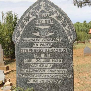 ERASMUS Stephanus G. 1869-1929