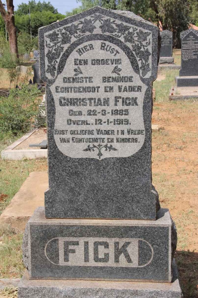 FICK Christian 1885-1919