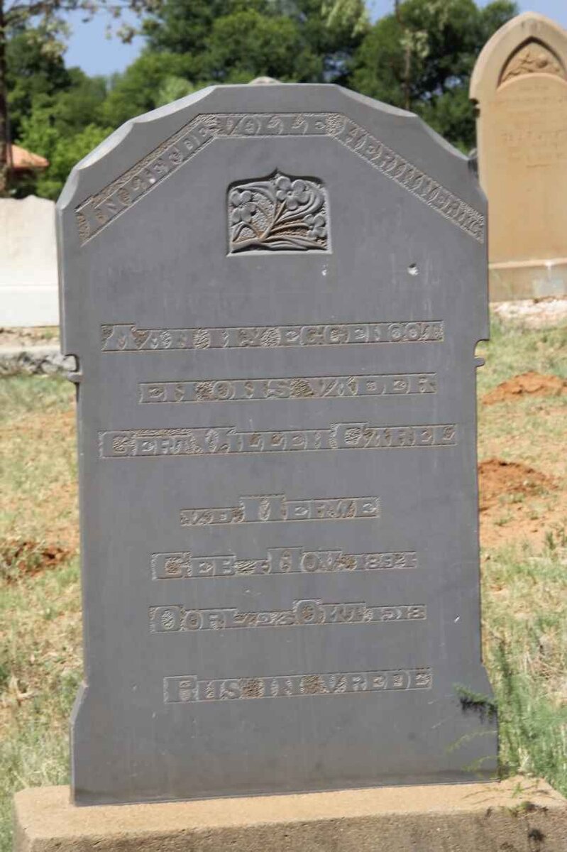 MERWE Gert Willem Carel, v.d. 1894-1918