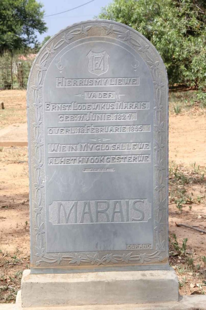 MARAIS Ernst Lodewikus 1824-1895