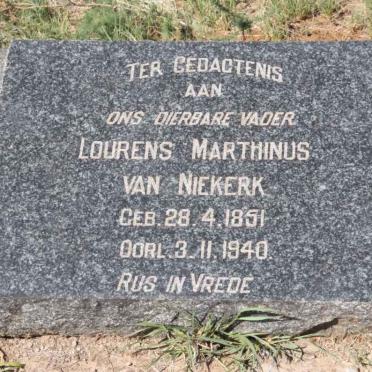 NIEKERK Lourens Marthinus, van 1851-1940