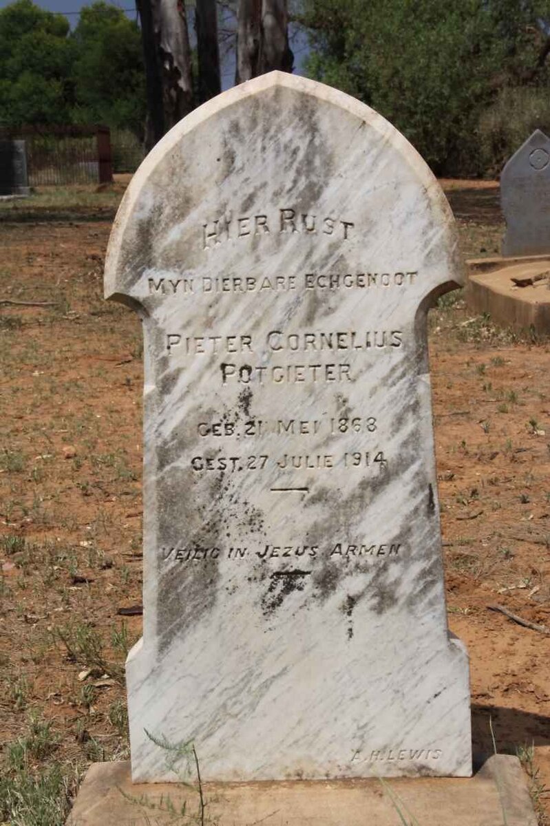 POTGIETER Pieter Cornelius 1868-1914