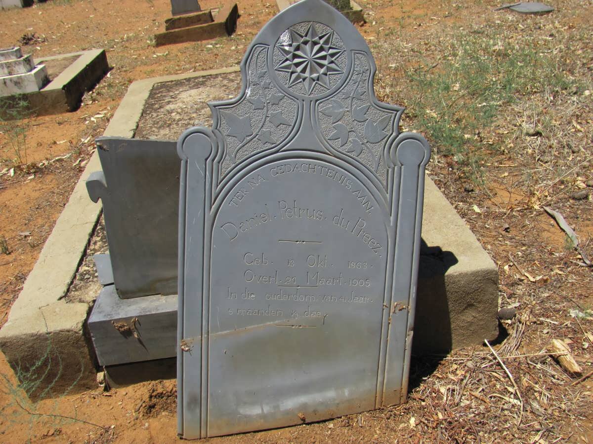 PREEZ Daniel Petrus, du 1863-1905