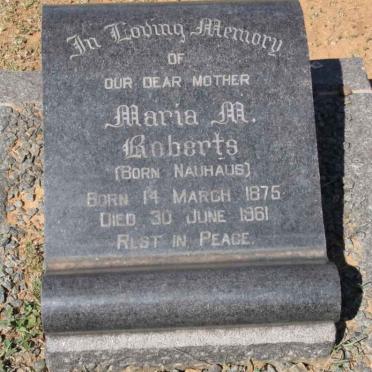 ROBERTS Maria M. nee NAUHAUS 1875-1961