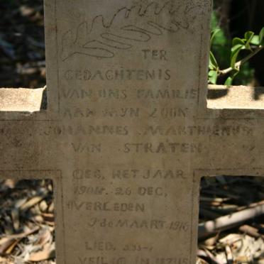 STRATEN Johannes Marthienus, van 1904-1916