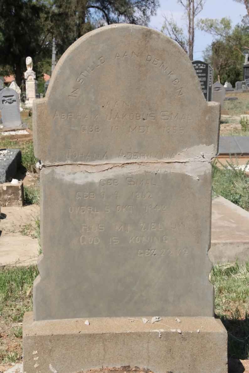 SMAL Abram Jakobus 1855- &amp; Johanna Aderiana ? SMAL 1862-1942