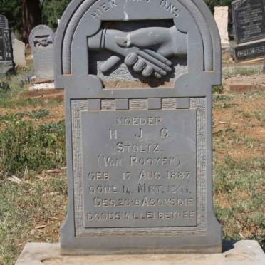 STOLTZ H.J.C. nee van ROOYEN 1887-1961