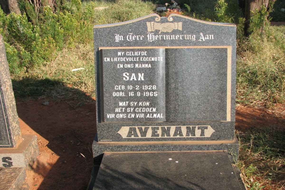 AVENANT San 1928-1965