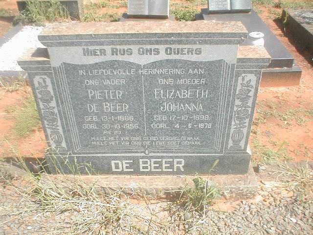 BEER Pieter, de 1886-1956 &amp; Elizabeth Johanna 1898-1979