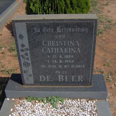 BEER Christina Catharina, de 1894-1985
