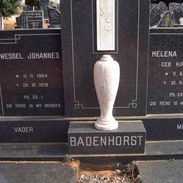 BADENHORST Wessel Johannes 1904-1979 &amp; Helena Hester KIRSTEIN 1910-1997