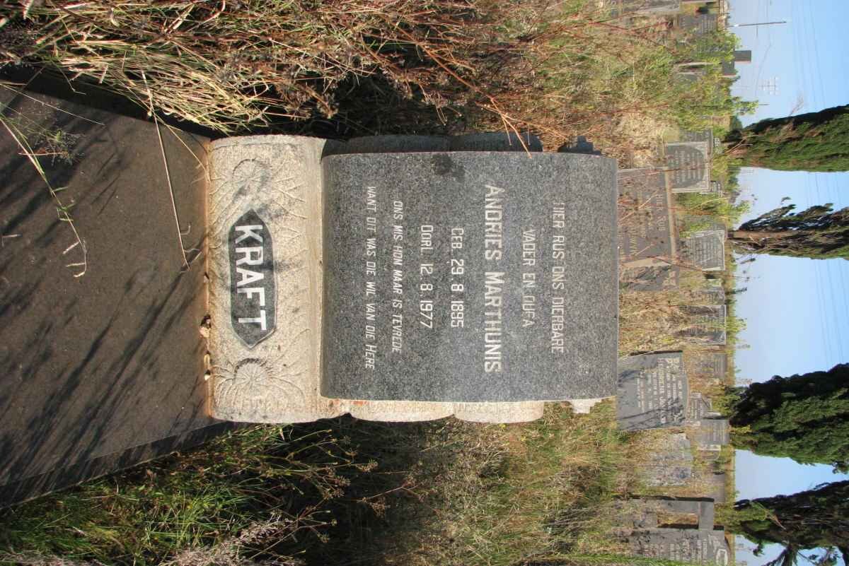 KRAFT Andries Marthunis 1895-1977