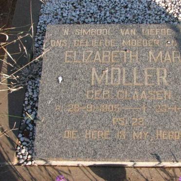 MOLLER Elizabeth Maria nee CLAASEN 1905-1987