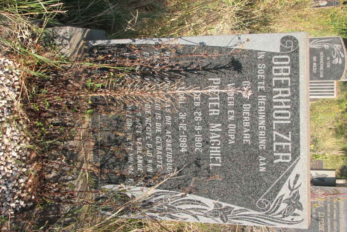 OBERHOLZER Pieter Machiel 1902-1984