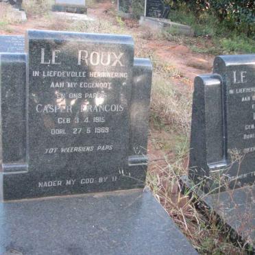 ROUX Casper Francois, le 1915-1969 &amp; Rina 1917-1986