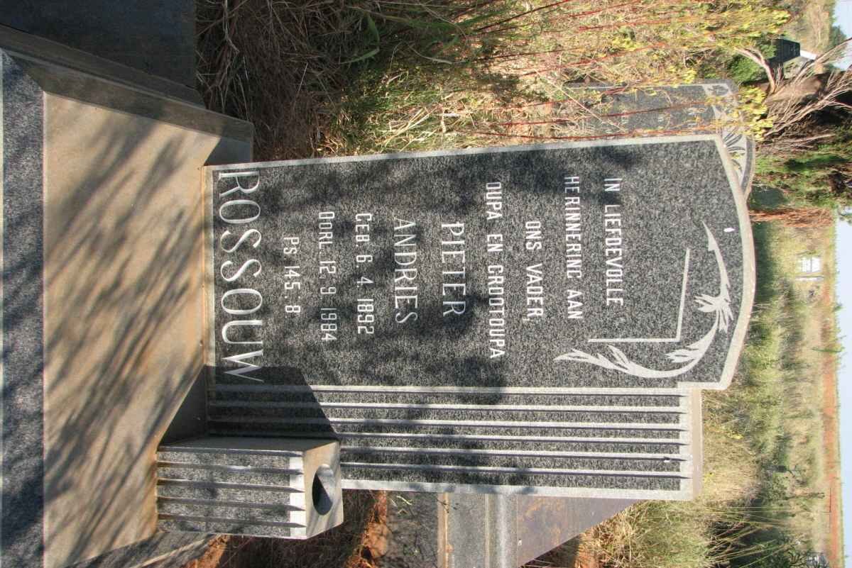 ROSSOUW Pieter Andries 1892-1984