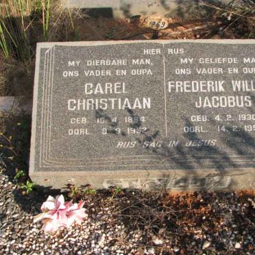 STRYDOM Carel Christiaan 1884-1952 :: STRYDOM Frederik Willem Jacobus 1930-1998