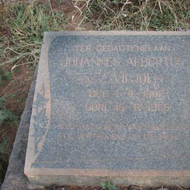 VILJOEN Johannes Albertus v. Z. 1882-1965