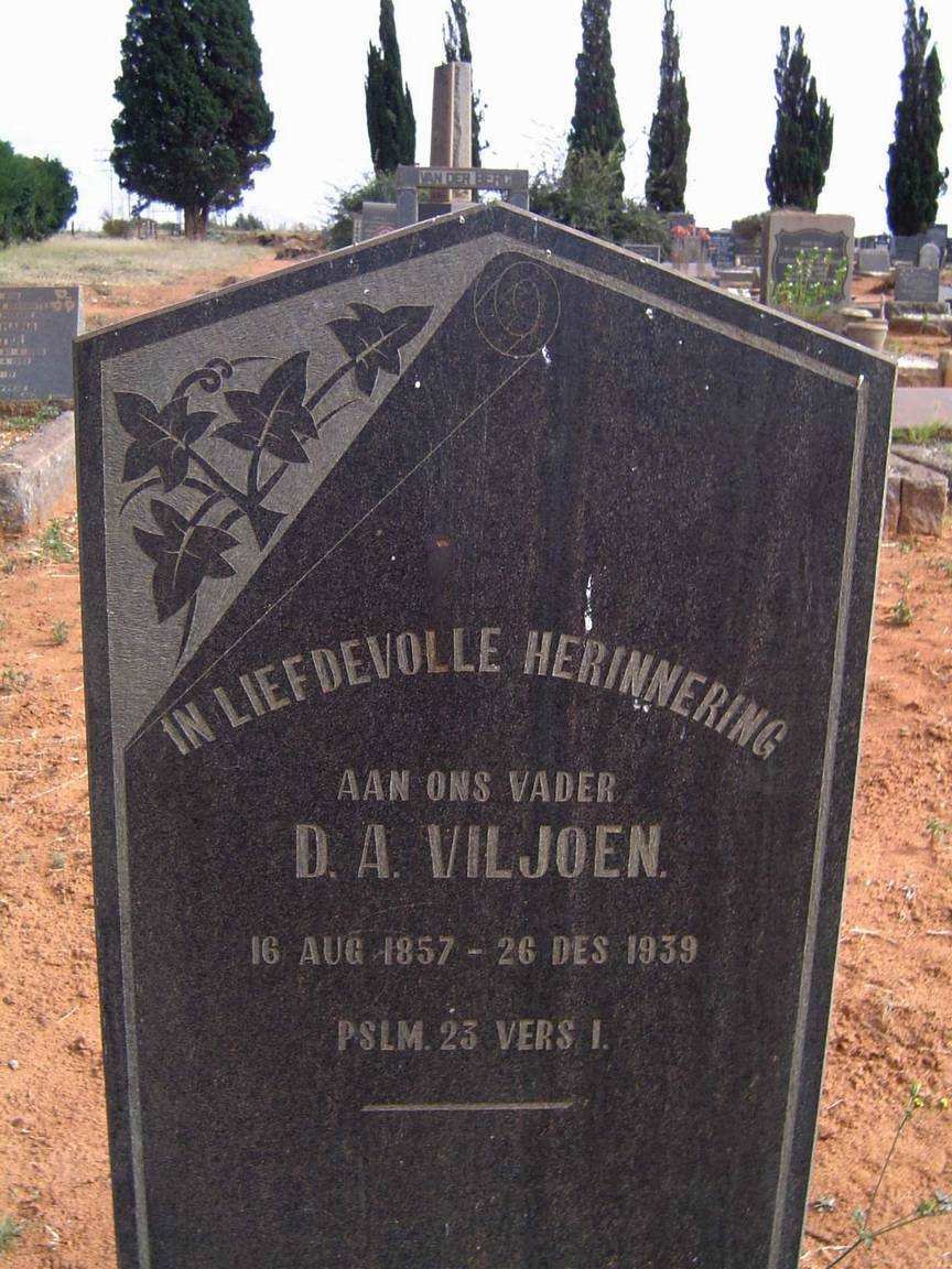 VILJOEN D.A. 1857-1939