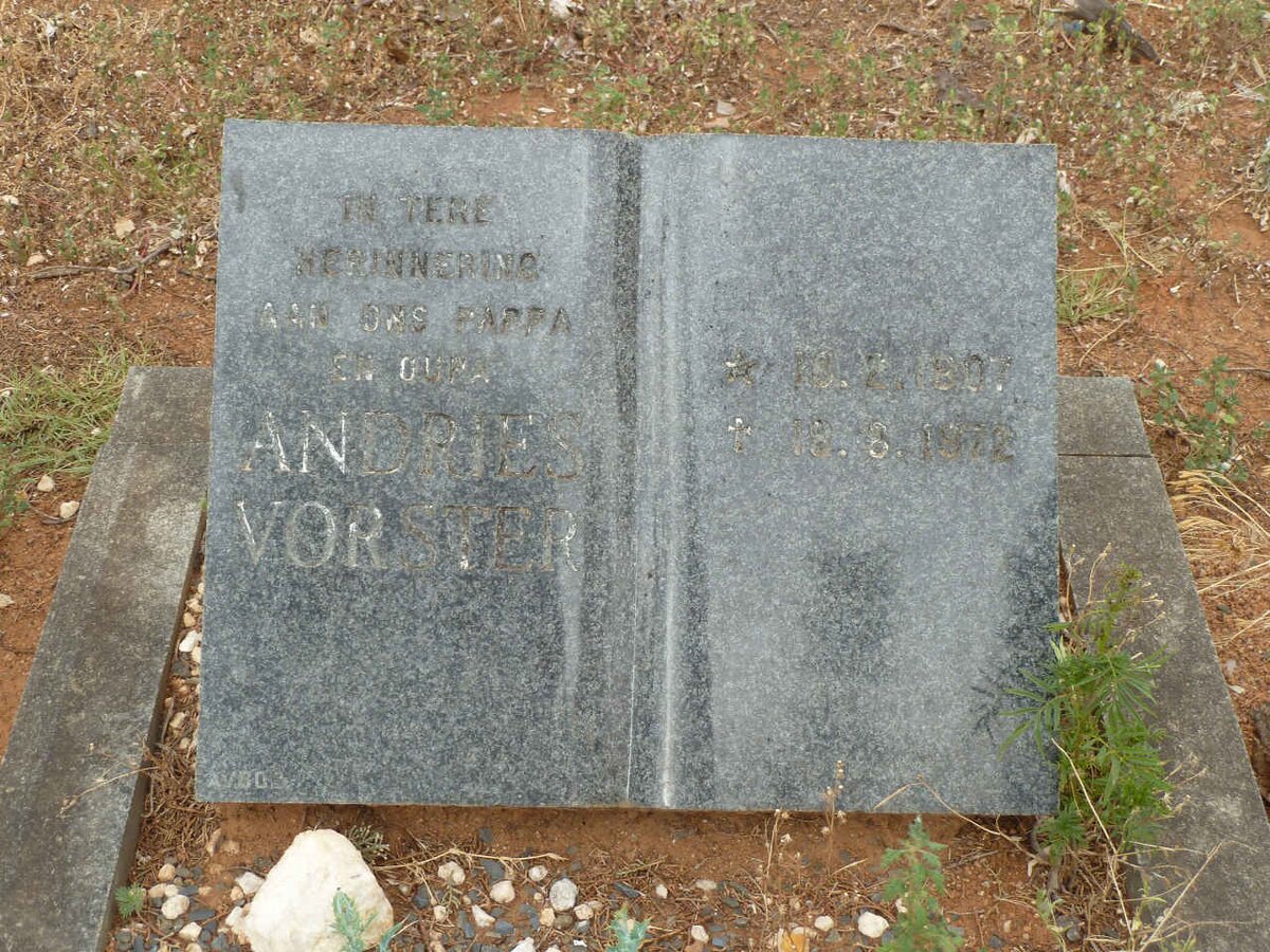 VORSTER Andries 1907-1972