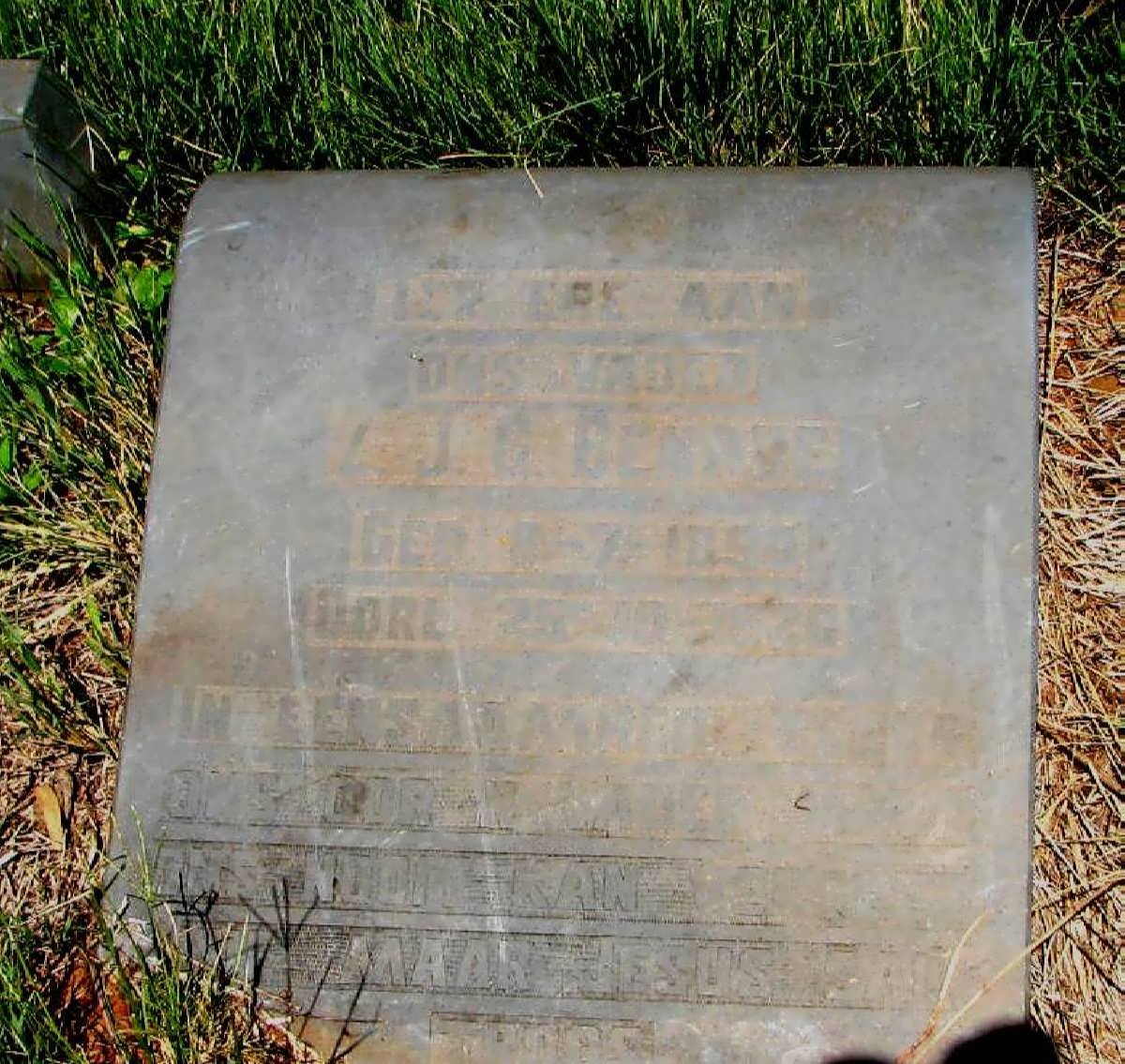 BENADE Z.J.G. 18??-??