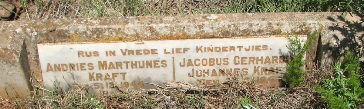 KRAFT Andries Marthunis -1944 :: KRAFT Jacobus Gerhardus Johannes 194?