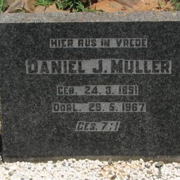 MULLER Daniel J. 1891-1967