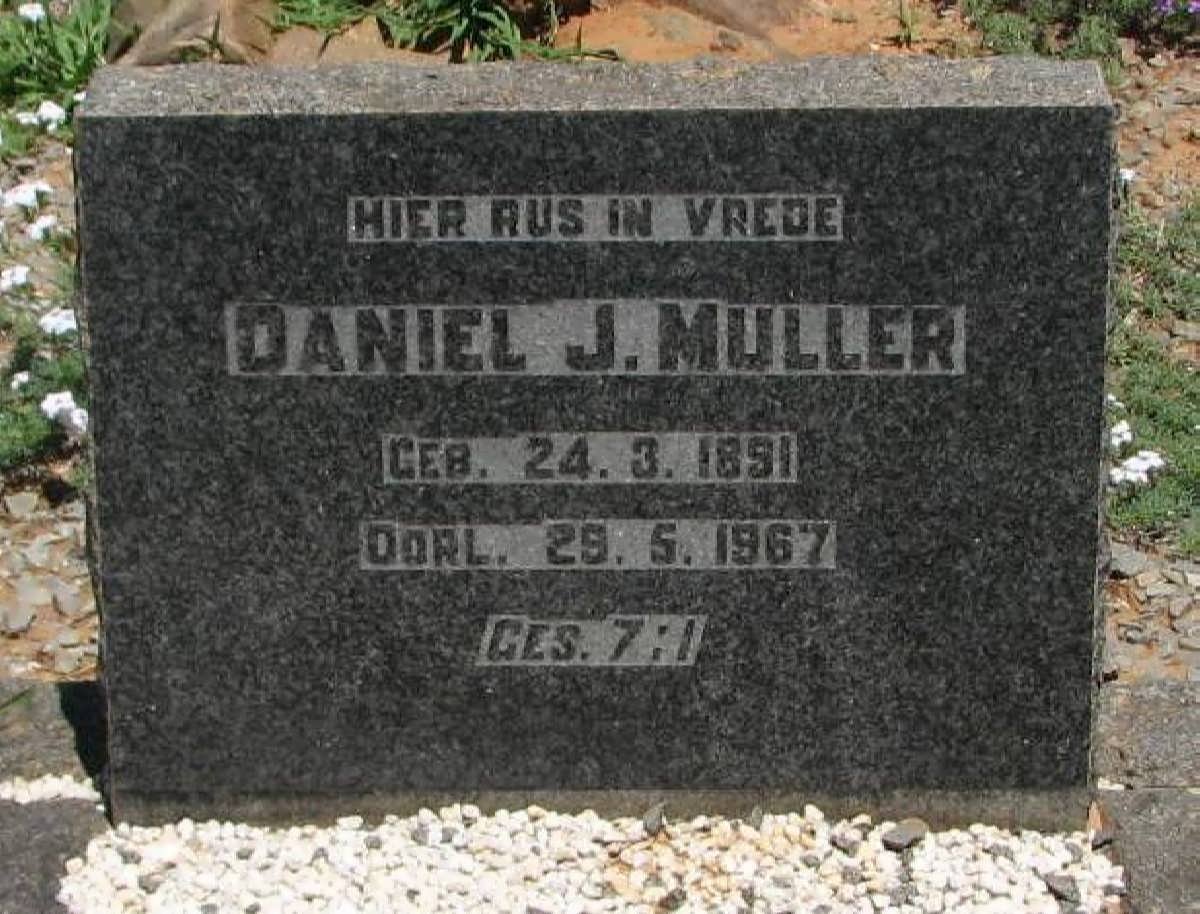MULLER Daniel J. 1891-1967