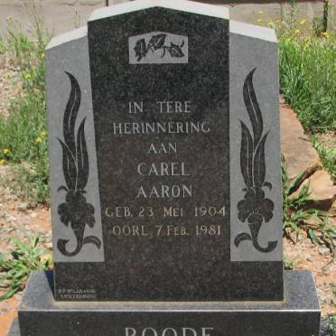 ROODE Carel Aaron 1904-1981