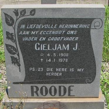 ROODE Gieljam J. 1908-1978