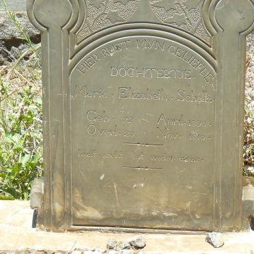 SCHOLTZ Maria Elizabeth 1890-1910