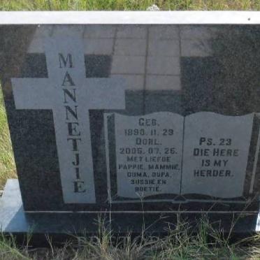 PRETORIUS Mannetjie 1990-2005