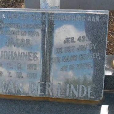 LINDE Jacob Johannes, van der 1918-1981