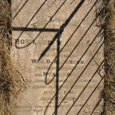 ALDERSON Rowland W.   -1902