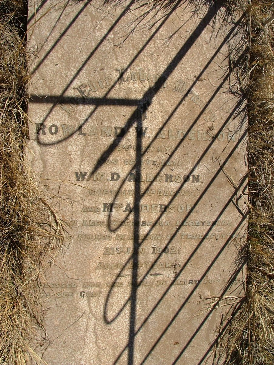 ALDERSON Rowland W.   -1902