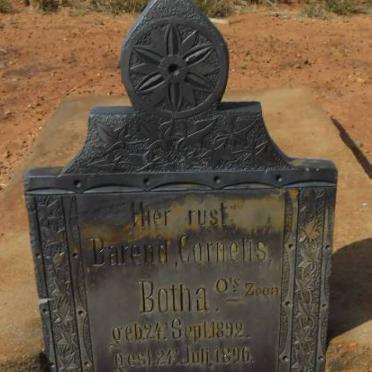 BOTHA Barend Cornelis 1892-1896