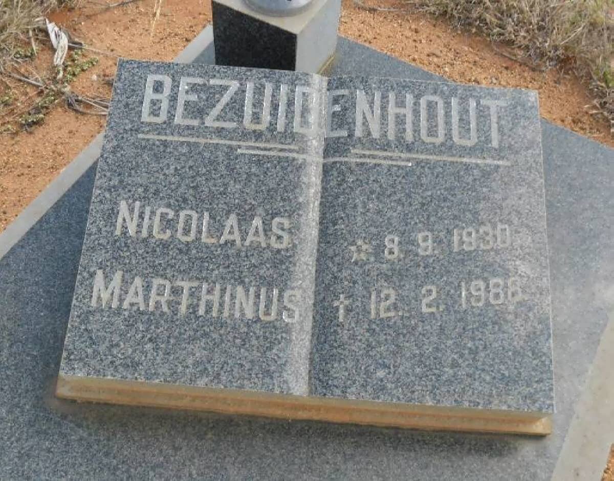 BEZUIDENHOUT Nicolaas Marthinus 1930-1988