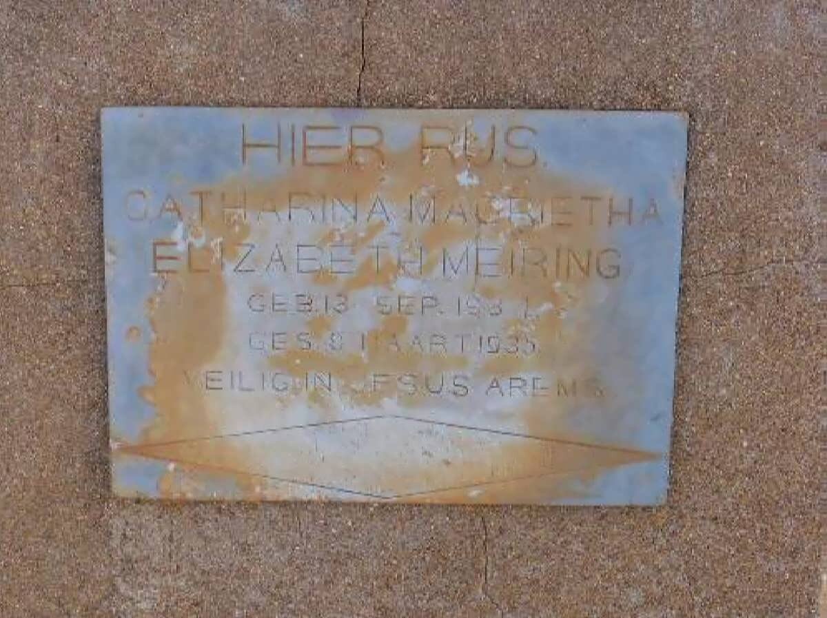 MEIRING Catharina Magrietha Elizabeth 1931-1935