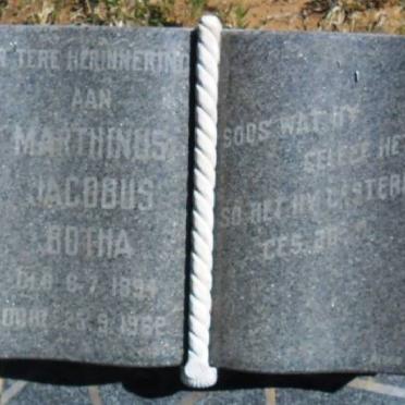 BOTHA Marthinus Jacobus 1894-1962