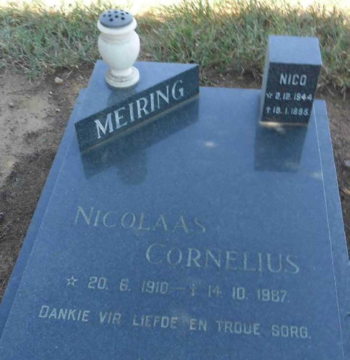 MEIRING Nicolaas Cornelius 1910-1987 :: MEIRING Nico 1944-1995