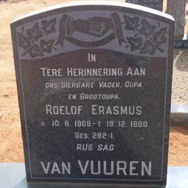 VUUREN Roelof Erasmus, van 1909-1990