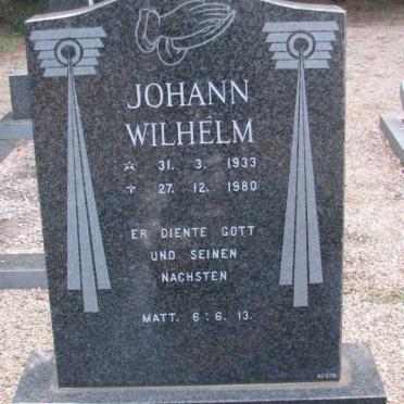 THIELE Johann Wilhelm 1933-1980