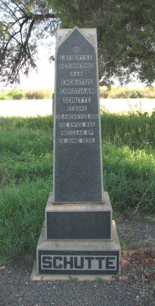 SCHUTTE Engnatius Christiaan 1861-1938